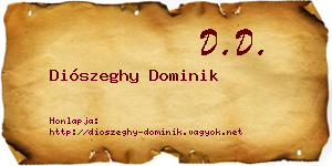 Diószeghy Dominik névjegykártya