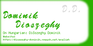 dominik dioszeghy business card